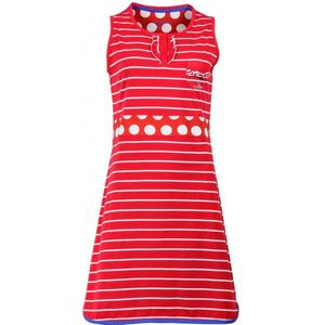 Irresistible Dames Nachthemd - 100% Katoen - Gestreept - Rood - Maat XL