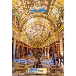 El Escorial Bibliotheek - Madrid / Spanje | Houten Puzzel | 1000 Stukjes | 44 x 59 cm | King of Puzzle