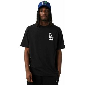 NEW ERA Heren T-Shirt - Korte Mouwen - Los Angeles Dodgers MLB City - Graphic Oversized - Zwart