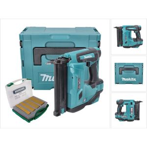 Makita DBN 500 ZJ accu staande spijkermachine 18 V 15-50 mm + Makpac + staande spijkers J-Box 8000 stuks - zonder accu, zonder lader
