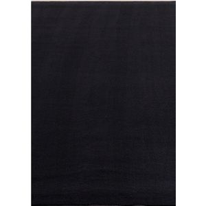 Pochon - Tapijt Sky - Zwart - 230x160x0,7 - Vloerkleed - Effen - Laagpolige Vloerkleed - Kortpolige Vloerkleed - Rechthoekige Tapijt - Rechthoekige Vloerkleed