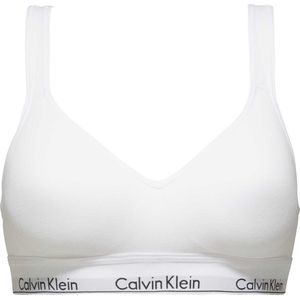 Calvin Klein Modern Cotton Bralette met cup Dames - Wit - Maat XS