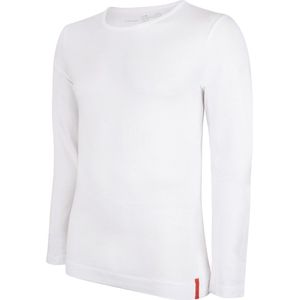 Undiemeister - T-shirt - T-shirt heren - Slim fit - Longsleeve - Gemaakt van Mellowood - Ronde hals - Chalk White (wit) - Anti-transpirant - XS