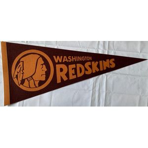 USArticlesEU - Washington Redskins - Vintage logo 2 - NFL - Vaantje - American Football - Sportvaantje - Pennant - Wimpel - Vlag - Rood/Geel/Wit - 31 x 72 cm