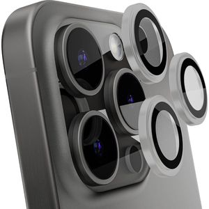 Ghostek - iPhone 16 Pro en 16 Pro Max Camera Lens Protector - iPhone Lens Protector - Gehard Glas Hardheid - Krasbestendig - Transparant