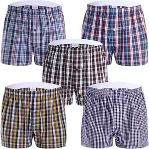 Boxershort Heren | 4 Pack | Wijde Boxershort | Maat M | Geruit | Losse Boxershort | Multipack