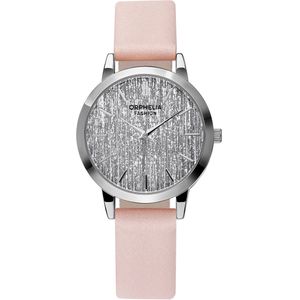 Orphelia Fashion OF711909 - Horloge - Leer - Roze - 36 mm