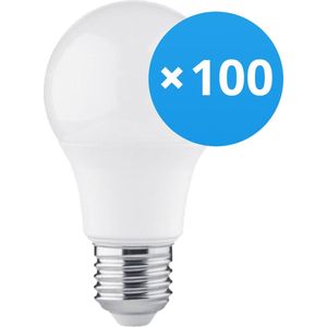 Voordeelpak 100x LED Lamp E27 Peer Mat 4.9W 470lm - 830 Warm Wit | Vervangt 40W