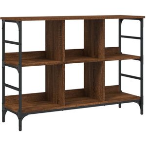 vidaXL Dressoir 102x32x73,5 cm bewerkt hout bruin eikenkleur