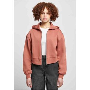 Urban Classics - Short Oversized Jacket Vest met capuchon - M - Oranje