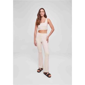 Urban Classics - Recycled High Waist Flared Legging - M - Gebroken wit