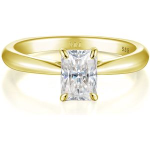 Lustra – Radiant Solitair Moissanite Ring - 0.7 karaat