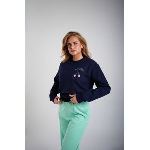 Oversized Sweater Navy Blauw