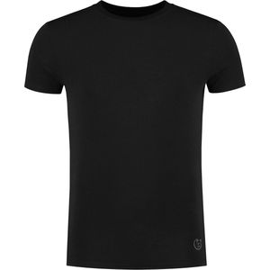 2-pack B.Bocelli Shirt - Heren - ronde hals - korte mouw - zwart - maat XL