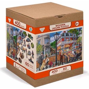 Wooden.City houten legpuzzel Main street / Hoofdstraat 400 stukjes