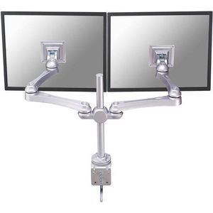 NewStar FPMA-D930D - Draai- en kantelbare dubbele monitorarm - geschikt voor 2 monitoren t/m 30 inch - zilver