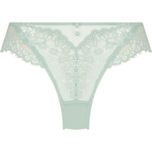 Hunkemöller Dames Lingerie Brazilian Daisy - Groen - maat L