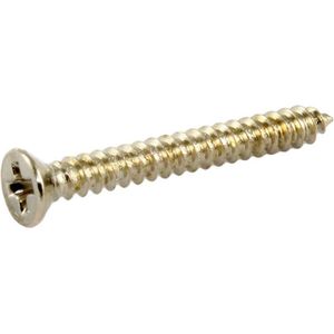 Allparts GS0008001 Nickel Humbucking Ring Schrauben, Set van 8