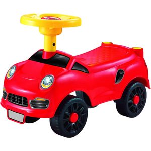 Eco Toys Sport Loopauto - Rood - met claxon