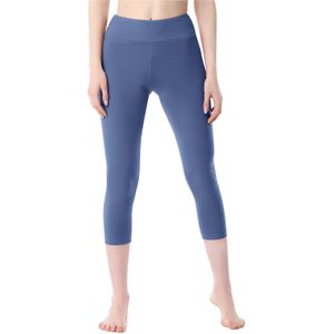 Merry Style MS-MS10-430-LE Dames Capri Leggings - Sport - Vrijetijdsbroek - 3/4 Lengte - Katoen - Sporbroek - Yogabroek - Jeans - XXL