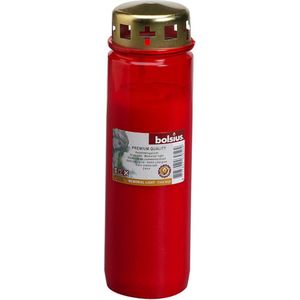 Bolsius - Herdenkingskaars nr 9 met deksel - Rood - 1 STUK