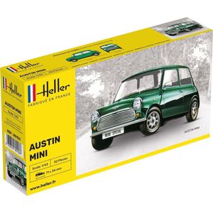 1:43 Heller 80153 Austin Mini Car Plastic Modelbouwpakket