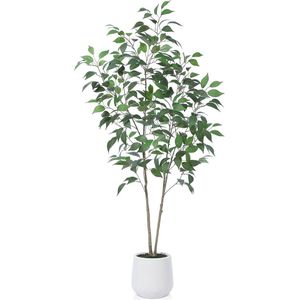Kunstplant Ficus Boom - Kunststof - Geschikt voor Binnen en Buiten - 150 cm
