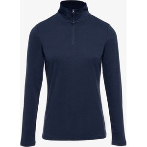 Mountain Peak dames thermoshirt met rits blauw - Maat M