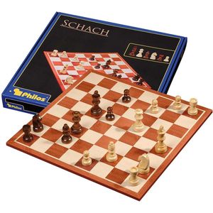Philos Schaakset 45mm - Hoge kwaliteit, perfect voor beginners en ervaren schakers