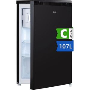 Compacte Tafelmodel Koelkast met Vriesvak - 107 Liter, Energieklasse C, Stil 37dB, Geschikt voor Keuken en Woonkamer