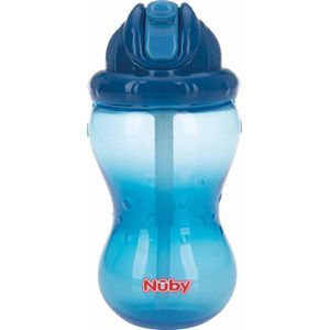 Nûby - Oefenbeker - Flip-It™ Antilekbeker - Blauw - 360ml - 12m+