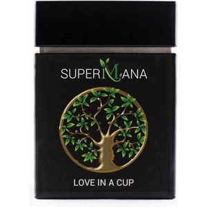 SuperMana bioloische thee - Love in a cup - losse thee - biologische losse thee met o.a. zwarte thee (assam thee) en rozenblaadjes
