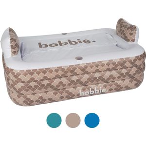 bobbie. taupe - Premium Pack - Opblaasbaar ligbad voor 2 personen - incl. afdekzeil - geschikt voor binnen en buiten - zitbad - ijsbad - bath bucket - opvouwbaar bad