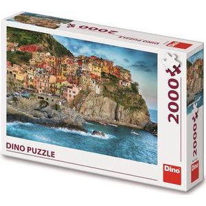 Dino Legpuzzel Kleurrijke Manarola van 2000 stukjes voor volwassenen en kinderen