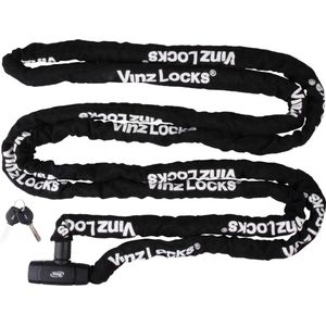 Kettingslot | kettingslot voor fiets | fietsslot met sleutels | pantserslot mountainbike 500 cm | zwart