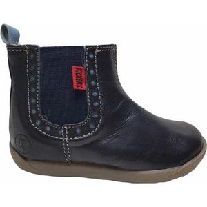 kickers elastiek rits kort laarsje Kwame navy/blauw mt 22