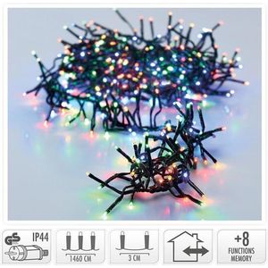 Clusterverlichting - 2016 LED - 14.5m - multicolor