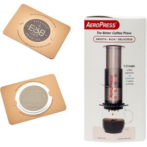 Aeropress Coffee Maker + IMS E&B LAB koffiefilter 200 micron RVS
