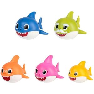 Baby Shark - Comansi Speelfiguren set - Baby - Papa - Mama - Opa - Oma - Hard Plastic