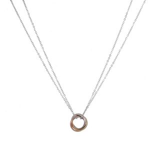 Go Dutch Label Collier 3 verschillende ring Silver N2291-1