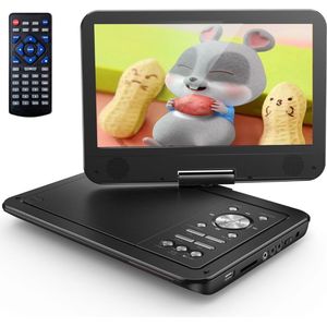 Dvd Speler Auto - Dvd Speler Draagbaar - Dvd Speler Auto Kinderen - Draagbare Dvd Speler Auto - Draagbare Dvd Speler Met Scherm - HD-Draaibaar Scherm - Duurzame Batterij - Multifunctioneel - Brede Compatibiliteit