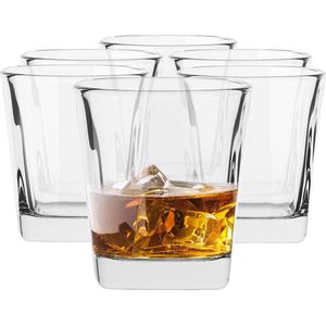 TREND FOR HOME Whisky Gläser Tumbler | 250 ml | Set von 6 | Wassergläser Set Whiskey Tumbler Whiskey Glas Set Wasser Saft Glassware Tumblers Gläser Set st | Kollektion var