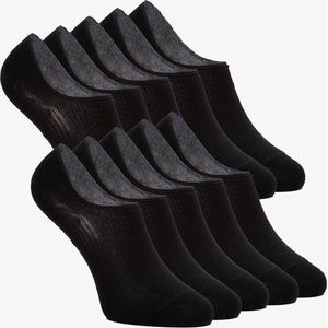 10 paar invisible sokken zwart - Maat 35/38