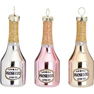 Kersthanger prosecco kerstbal set van 3 - Sass & Belle