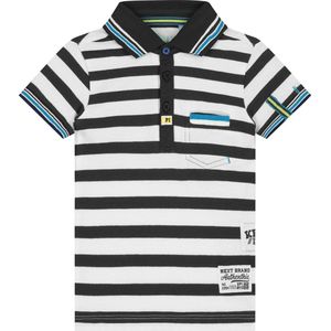 Quapi Blaze - Dark Grey Stripe Polo Shortsleeve - maat 80