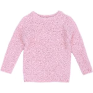 Warme, zachte roze trui met lange mouwen / 104
