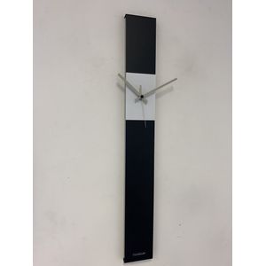 Wandklok CHANTALBRANDO SUMMIT BLACK & WHITE MODERN DESIGN = ZWART & WIT