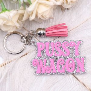 Sleutelhanger - Pussy wagon - Pussy sleutelhanger - Keychain - Bekend van Kill Bill - Cadeau - Hippe sleutelhanger