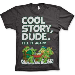 Teenage Mutant Ninja Turtles Heren Tshirt -3XL- Cool Story Dude Grijs