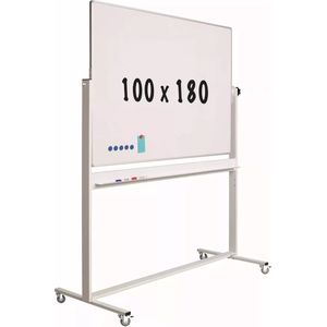 Mobiel whiteboard Suzanne - Kantelbaar - Weekplanner - Maandplanner - Jaarplanner - Dubbelzijdig en magnetisch - 100x180cm